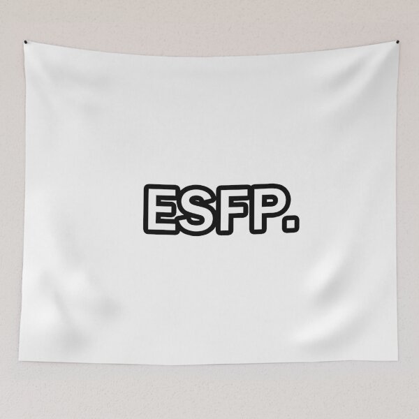 Item preview, ESFP Text Stroke Black and White designed and sold by Redpillars-2D.