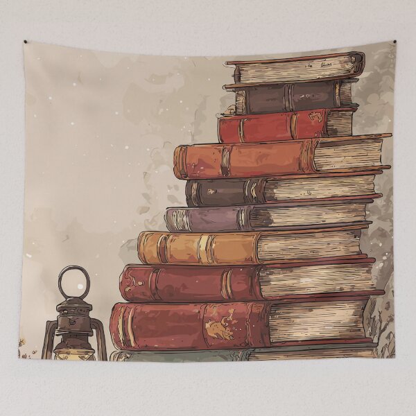 Item preview, Scholarly Stack Vintage Books Light Academia designed and sold by bapupa.