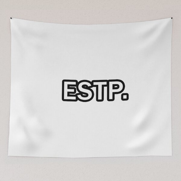 Item preview, ESTP Text Stroke Black and White designed and sold by Redpillars-2D.