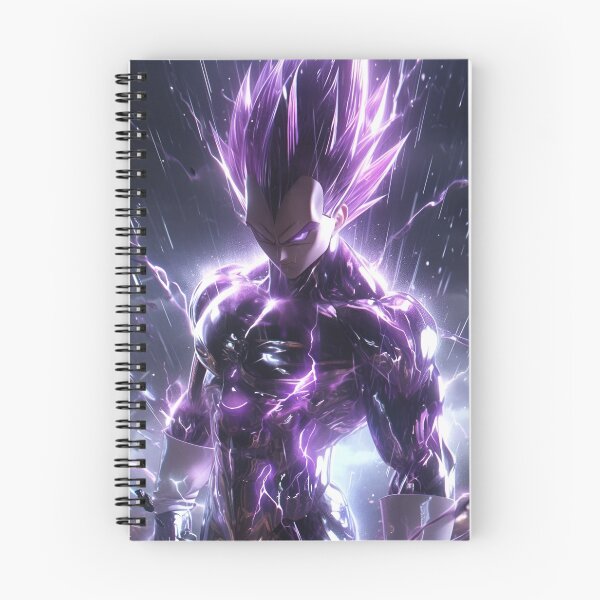 Item preview, Purple Lightning Warrior – Cosmic Anime Power Transformation Art designed and sold by Dyan4.
