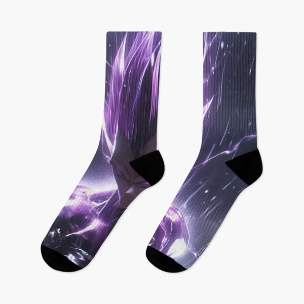 Item preview, Purple Lightning Warrior – Cosmic Anime Power Transformation Art designed and sold by Dyan4.
