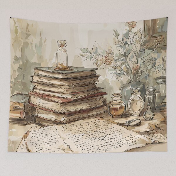 Item preview, Scholarly Archive Vintage Manuscripts Light Academia		 designed and sold by bapupa.