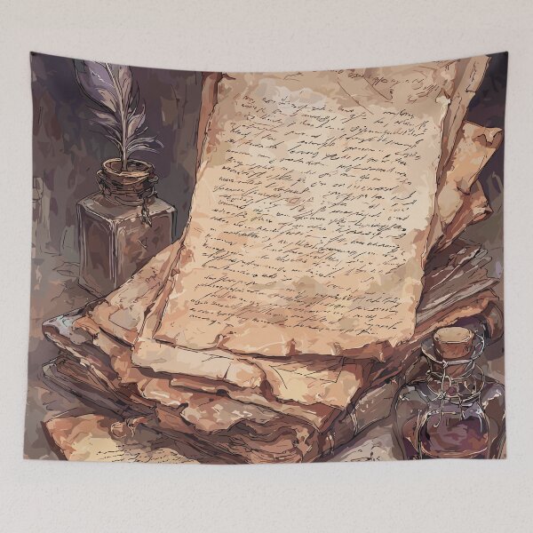 Item preview, Antique Correspondence Vintage Manuscripts Light Academia designed and sold by bapupa.