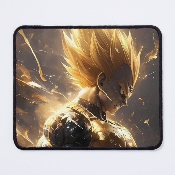 Item preview, Golden Flame Warrior – Epic Anime Power Transformation Art designed and sold by Dyan4.