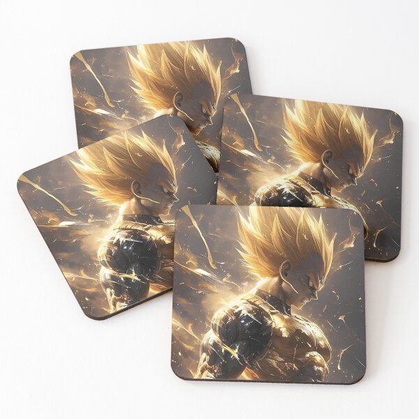 Item preview, Golden Flame Warrior – Epic Anime Power Transformation Art designed and sold by Dyan4.