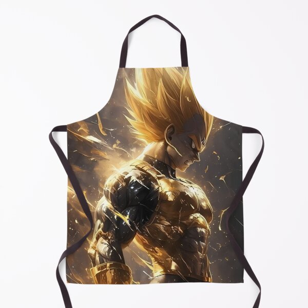 Item preview, Golden Flame Warrior – Epic Anime Power Transformation Art designed and sold by Dyan4.