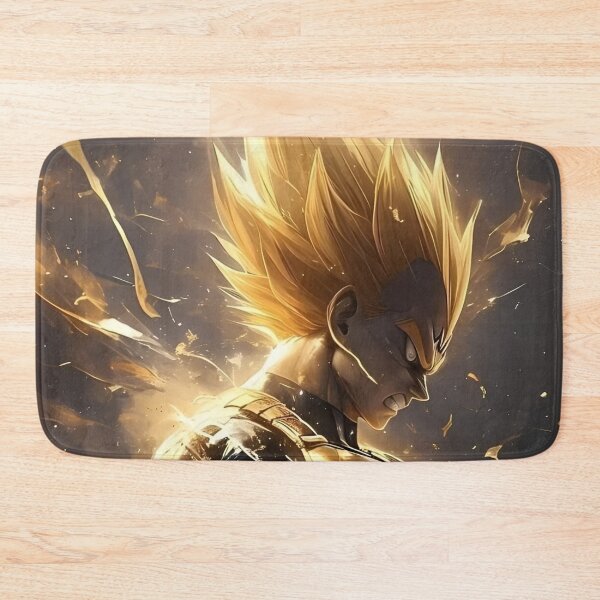 Item preview, Golden Flame Warrior – Epic Anime Power Transformation Art designed and sold by Dyan4.
