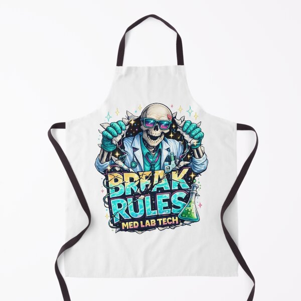 Item preview, Break Rules Med Lab Tech – Skeleton Medical Laboratory Scientist Neon Design designed and sold by ClinicalHubs.