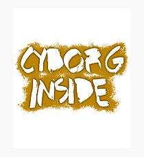 Lámina fotográfica Cyborg Inside (Oro)