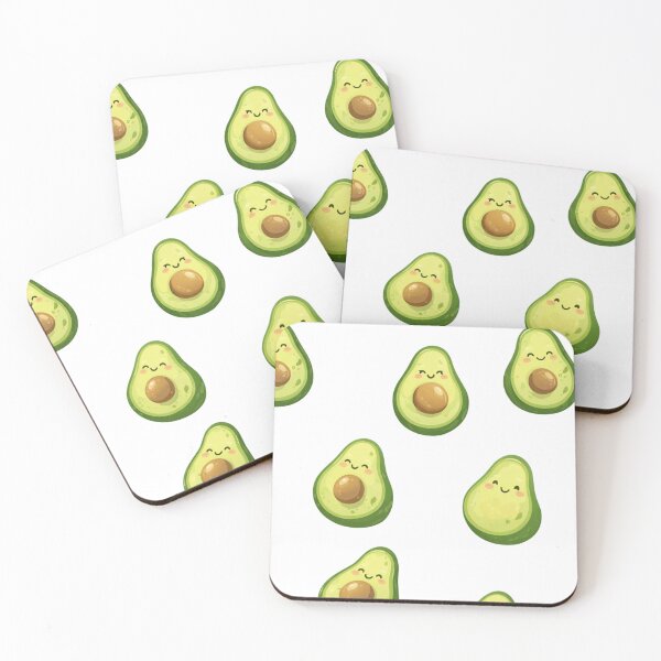 Item preview, Cute Avocado Pattern Blanket – Kawaii Vegan Aesthetic Throw designed and sold by Talkdesign.