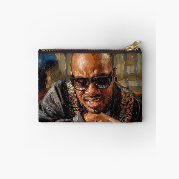 Item preview, The Music Master: Stevie Wonder Soulful Piano Impasto Portrait designed and sold by Art's Diner.