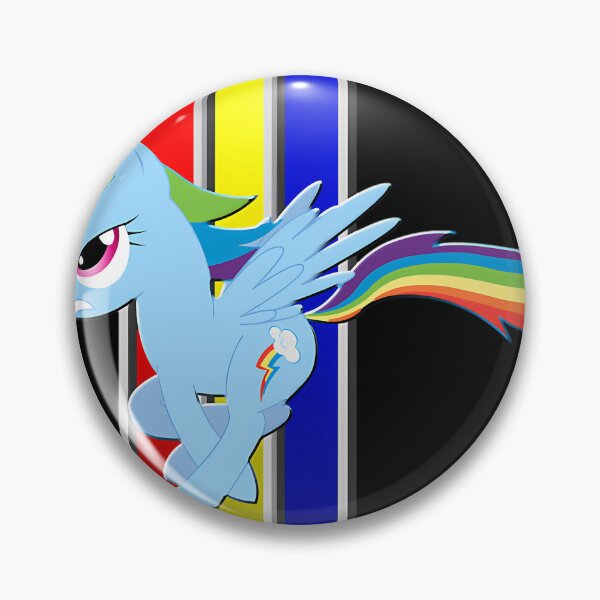 Item preview, Mustang Rainbow Dash (Logo) designed and sold by SntixySellsArt.