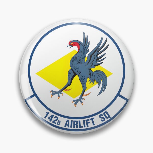 Item preview, 142d Airlift Squadron DEANG Military Emblem Patch designed and sold by CharlieDesings.