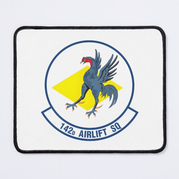 Item preview, 142d Airlift Squadron DEANG Military Emblem Patch designed and sold by CharlieDesings.