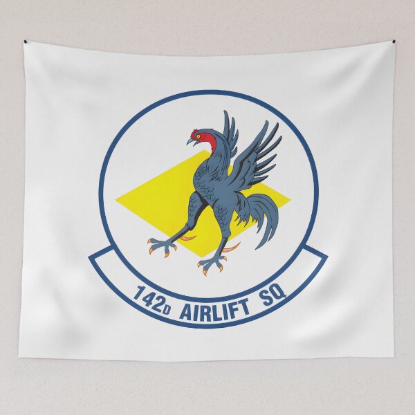 Item preview, 142d Airlift Squadron DEANG Military Emblem Patch designed and sold by CharlieDesings.