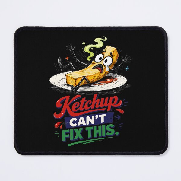Item preview, Mortimer Munch The Existential French Fry Ketchup Cant Fix This Relatable Anxiety Humor Aesthetic Hand Drawn Sketch Style Tragic Potato Art Print Funny Foodie Gift Idea designed and sold by Vivaan Studio.