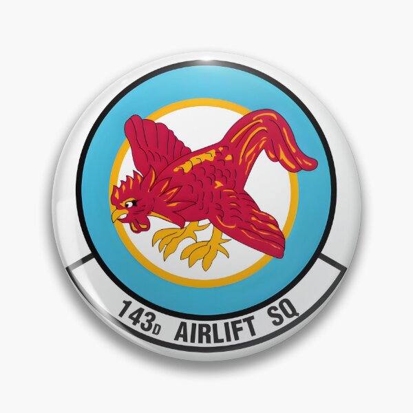 Item preview, 143d Airlift Squadron Rhode Island Air National Guard Emblem designed and sold by CharlieDesings.