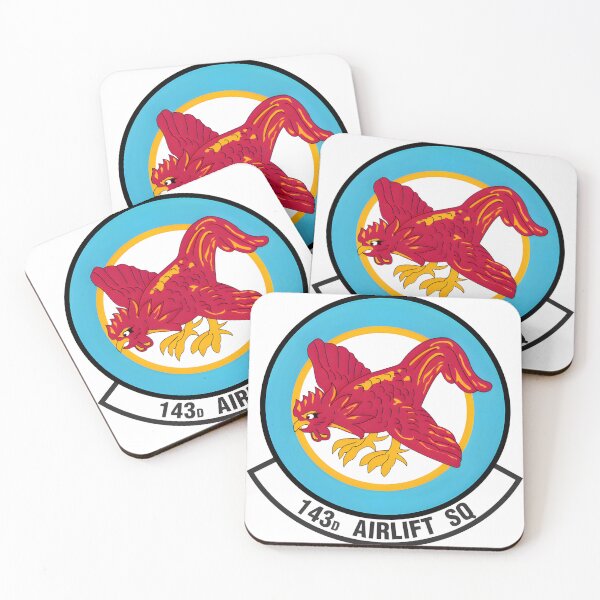 Item preview, 143d Airlift Squadron Rhode Island Air National Guard Emblem designed and sold by CharlieDesings.