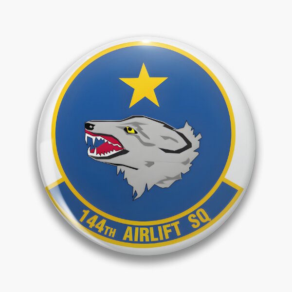 Item preview, 144th Airlift Squadron Alaska Air National Guard Patch designed and sold by CharlieDesings.