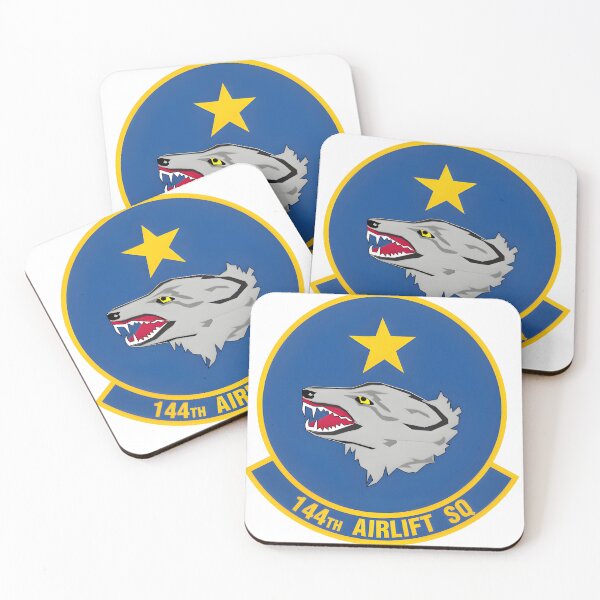 Item preview, 144th Airlift Squadron Alaska Air National Guard Patch designed and sold by CharlieDesings.