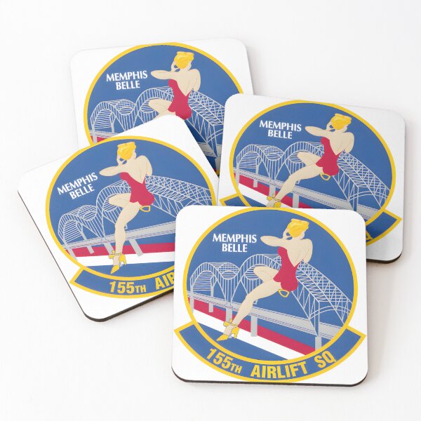 Item preview, 155th Airlift Squadron Tennessee Air National Guard Memphis Belle Emblem designed and sold by CharlieDesings.