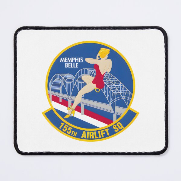 Item preview, 155th Airlift Squadron Tennessee Air National Guard Memphis Belle Emblem designed and sold by CharlieDesings.