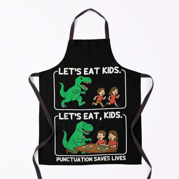 Item preview, Punctuation Saves Lives Funny Dinosaur Lets Eat Kids Grammar Teacher Humor Gift designed and sold by Daisy Grimes.