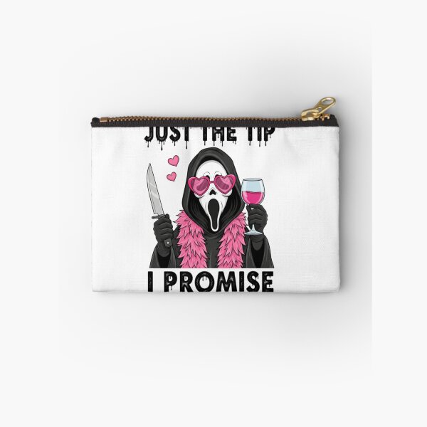 Item preview, Sassy Ghostface Just The Tip I Promise Pink Horror Valentine Slasher Parody designed and sold by Daisy Grimes.