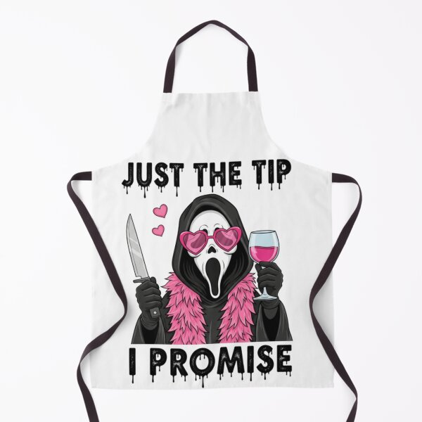 Item preview, Sassy Ghostface Just The Tip I Promise Pink Horror Valentine Slasher Parody designed and sold by Daisy Grimes.