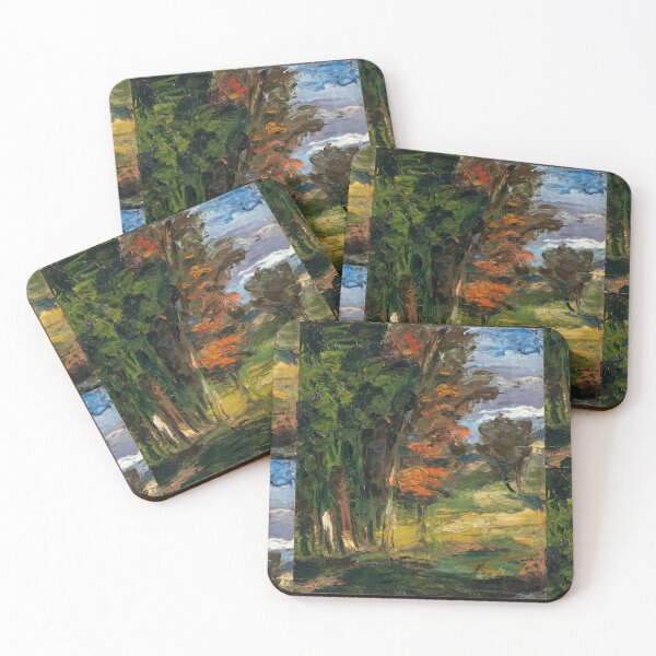 Item preview, Paysage by Paul Cézanne: Post Impressionist Woodland Landscape Poster designed and sold by artofuniverse.