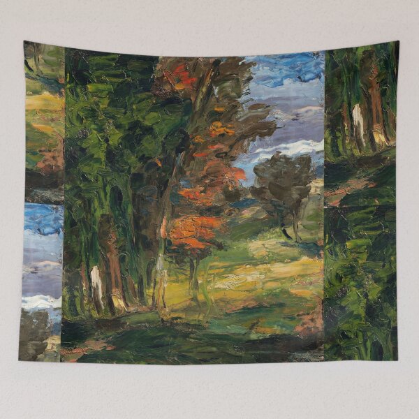 Item preview, Paysage by Paul Cézanne: Post Impressionist Woodland Landscape Poster designed and sold by artofuniverse.
