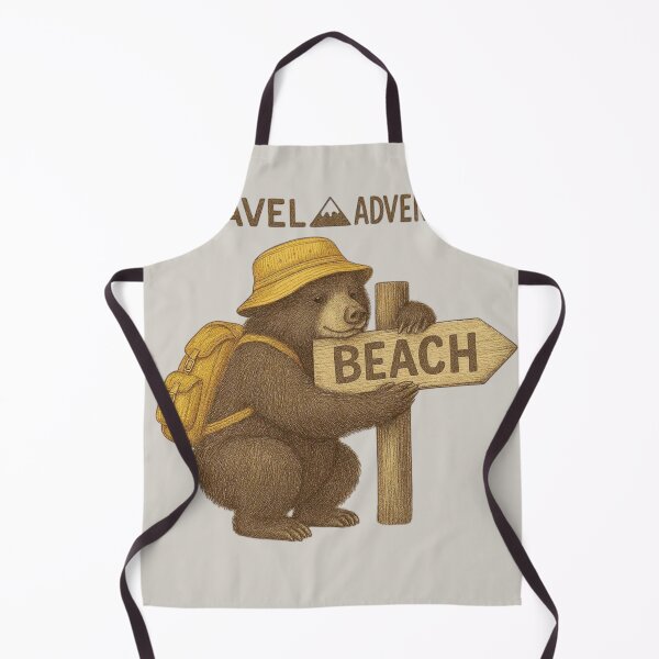 Item preview, Cute kawaii bear with backpack – travel adventure designed and sold by Aloloco.