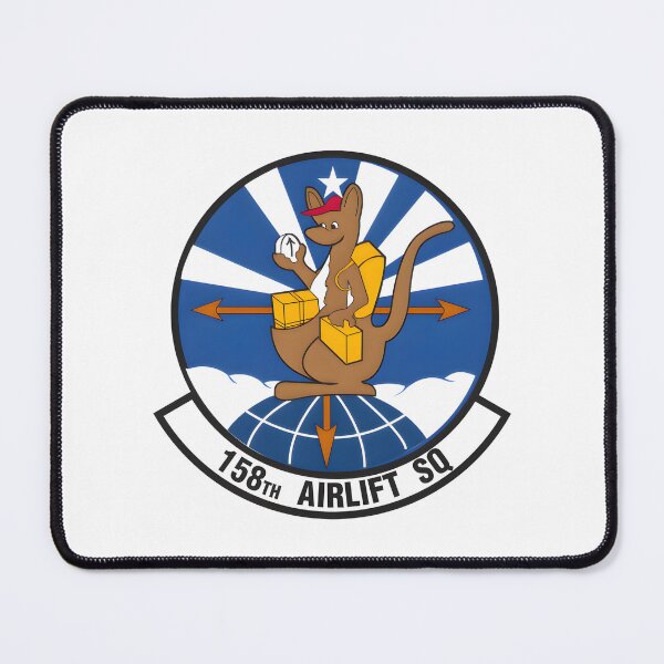 Item preview, Emblem of the 158th Airlift Squadron: The Cargo Kangaroo designed and sold by CharlieDesings.