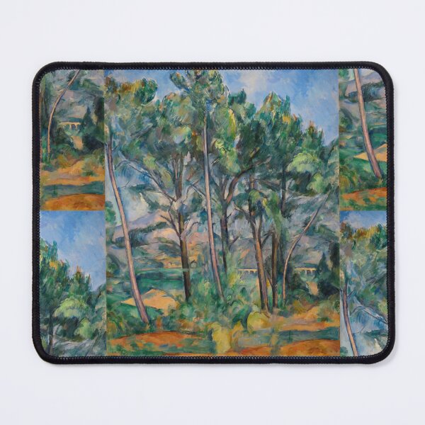Item preview, Pine and Aqueduct by Paul Cézanne: Post Impressionist Landscape Wall Art designed and sold by artofuniverse.