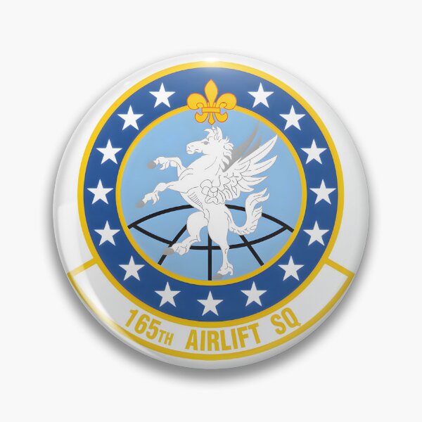 Item preview, Emblem of the 165th Airlift Squadron: The Winged Pegasus designed and sold by CharlieDesings.