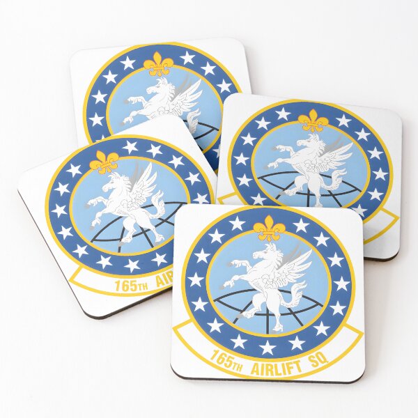 Item preview, Emblem of the 165th Airlift Squadron: The Winged Pegasus designed and sold by CharlieDesings.