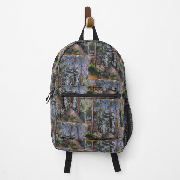 Item preview, Pines and Rocks by Paul Cézanne: Post Impressionist Landscape Wall Art Print designed and sold by artofuniverse.