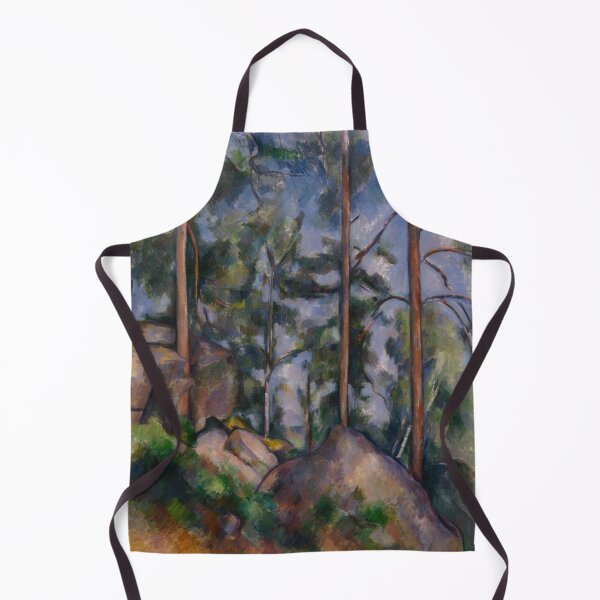 Item preview, Pines and Rocks by Paul Cézanne: Post Impressionist Landscape Wall Art Print designed and sold by artofuniverse.