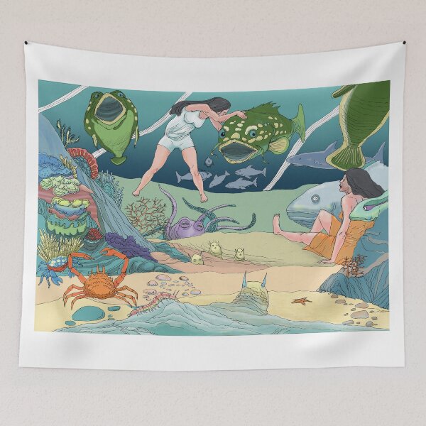 Item preview, Afternoon With the Giant Fish designed and sold by Le poulpe rêveur.