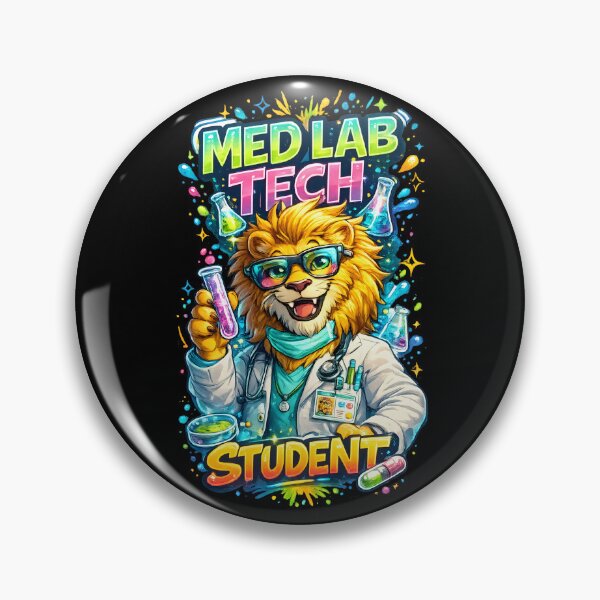 Item preview, Med Lab Tech Student – Cute Lion Medical Laboratory Science Design designed and sold by ClinicalHubs.