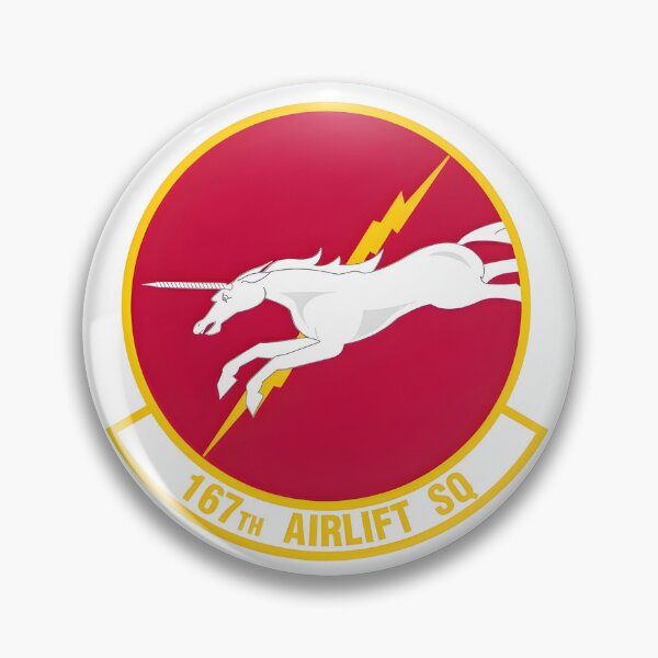 Item preview, Emblem of the 167th Airlift Squadron: The Charging Unicorn designed and sold by CharlieDesings.