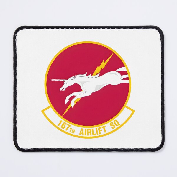 Item preview, Emblem of the 167th Airlift Squadron: The Charging Unicorn designed and sold by CharlieDesings.