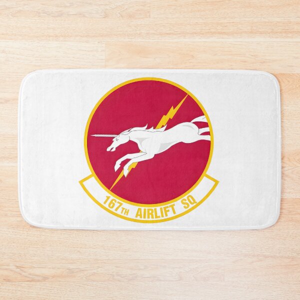 Item preview, Emblem of the 167th Airlift Squadron: The Charging Unicorn designed and sold by CharlieDesings.