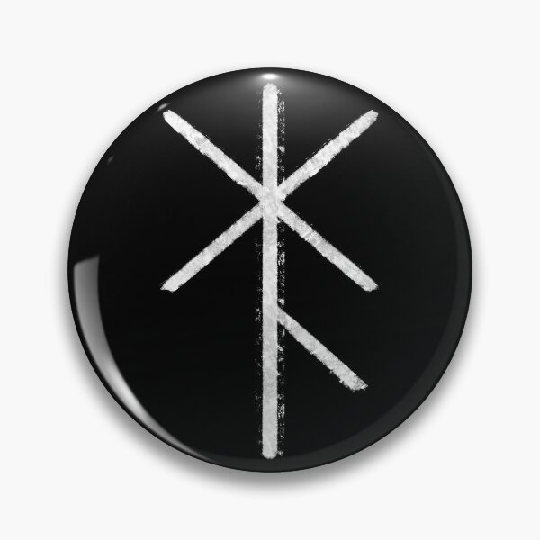 Item preview, Introspection & Meditation Bindrune — White Viking Magical Symbol designed and sold by MelZahrArt.