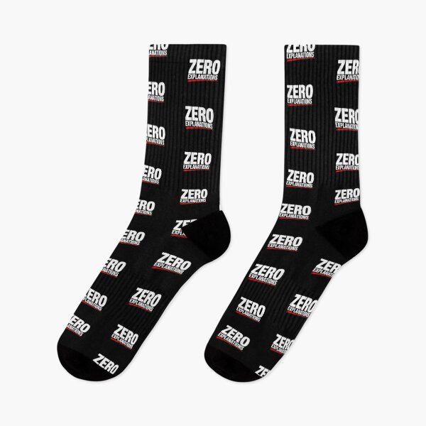 Item preview, Zero Explanations Bold Streetwear Statement Typography Design designed and sold by Amanda's Factory.