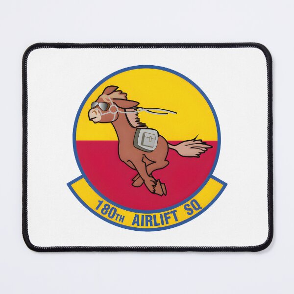 Item preview, Emblem of the 180th Airlift Squadron: The Flying Pony designed and sold by CharlieDesings.