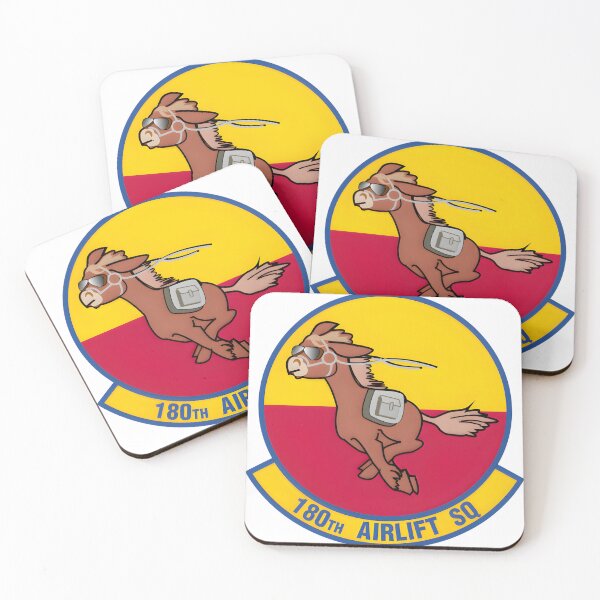 Item preview, Emblem of the 180th Airlift Squadron: The Flying Pony designed and sold by CharlieDesings.