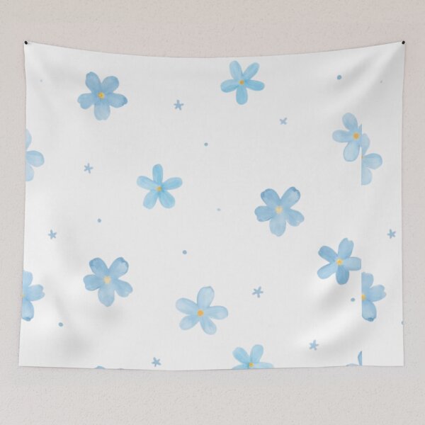 Item preview, Blue Floral Watercolor Pattern | Little Blue Flowers designed and sold by HattrickFashion.