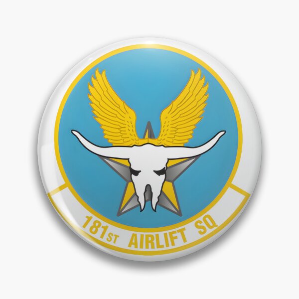 Item preview, Emblem of the 181st Airlift Squadron: The Winged Longhorn designed and sold by CharlieDesings.