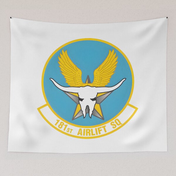 Item preview, Emblem of the 181st Airlift Squadron: The Winged Longhorn designed and sold by CharlieDesings.